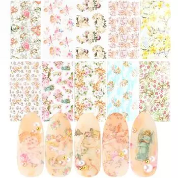 Женщины купидон ногтей стикер DIY для партии длительный разноцветный