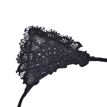 Женщины Леди Девочки Дети Милый Костюм Кошки Китти Ухо Вечеринка Кружева Волосы Головной Убор Опора,