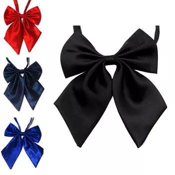 Женщины леди девушки бабочка галстук шелковые галстуки-бабочки формальный галстук-бабочка 2017 Total Length:46cm,17*16CM, чёрный