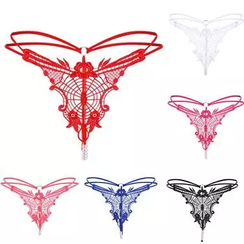 Женщины леди стринги сексуальные трусики стринги кружева брюки женские трусы нижнее белье