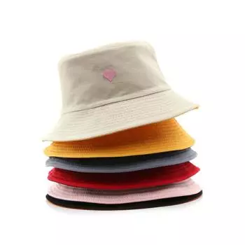 Женщины Мужчины Двусторонняя простая шляпа-ведро Однотонные конфеты Цвета Улыбка Лицо Шляпа от солнца Спорт на открытом воздухе Путешествия Пляжные кепки Рыбацкие шляпы Хип-хоп Женская кепка 56cm розовый