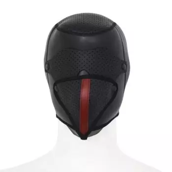 Женщины Мужчины Хэллоуин Косплей Маски Кожаная Вечеринка Маска Полностью Покрытый Капюшон Маска Съемные Маски С Повязкой Аксессуары чёрный