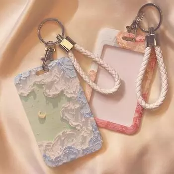 Женщины Мужчины Картина маслом Визитница Мультфильм Милый Розовый Кредитницы