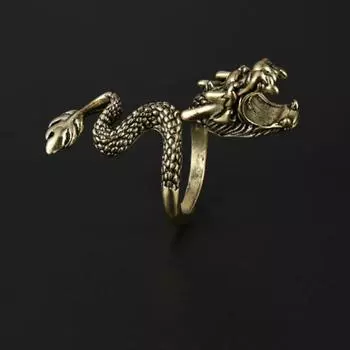 Женщины Мужчины Личность Держатель Кольцо Ювелирные Изделия В Форме Дракона Открытый Палец Bague Femme Мужской Anillos серебряный