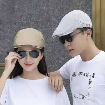 Женщины Мужчины Однотонная кепка с козырьком Быстросохнущая дышащая защита от солнца Повседневная ретро чёрный