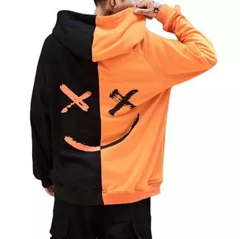 Женщины Мужчины Осень Зима Маршмелло Уличная Толстовка Пара Мозаика Толстовка с Капюшоном Плюс Толстовка M