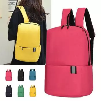 Женщины Мужчины Школа Кемпинг Туризм Сумки Женская Мода Открытый Спорт Путешествия Рюкзак чёрный
