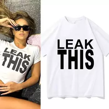 Женщины Мужчины Tate McRae I Know Love Футболки Хлопок Модная футболка с коротким рукавом Leak This Letter Топ Уличная одежда S