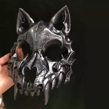 Женщины Мужчины Животное Скелет Маскарад Вечеринка Товары Хэллоуин Маски Косплей Реквизит Половина Лица D