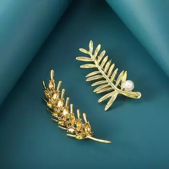 Женщины нагрудник броши значок пальто свитер булавки пшеничный жемчуг декоративные аксессуары