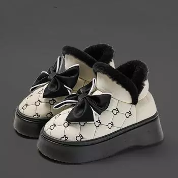 Женщины носят нескользящую хлопчатобумажную обувь на толстой подошве 36-37 size