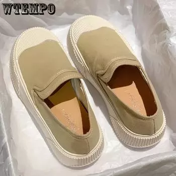 Женщины носят парусиновую обувь весной и летом, дышащую противоскользящую толстую подошву, модную и универсальную повседневную обувь. 40 чёрный
