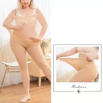 Женские эластичные колготки больших размеров XXXL