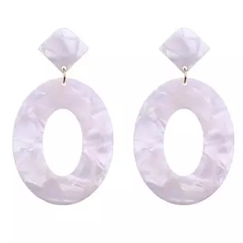 Женщины полый круг кулон камуфляж падение мотаться серьги ювелирные изделия