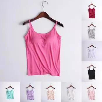 Женщины с подушечками на груди, один камзол, тонкие бретельки, нижнее белье, спортивная нижняя рубашка XXXXXL розовый