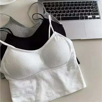 Женщины Сексуальная Красота Назад Майки Топ Майка Лето Леди Тонкий Короткий Дно Открытый Пупок Слинг Жилет One Size чёрный