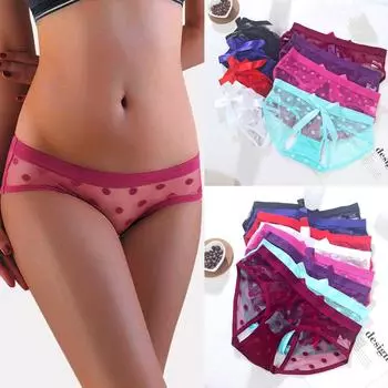 Женщины сексуальное нижнее белье кружева чувственность ягодицы полые трусы one size