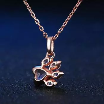 Женщины Собака Кошка Коготь Стразы Кулон Ожерелье Цепь Ювелирные Подарки