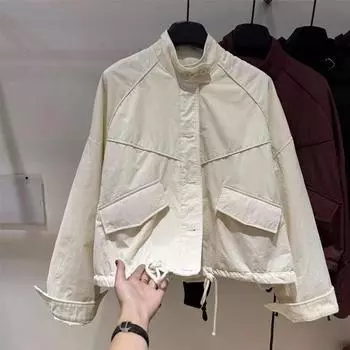 Женщины в хлопковой одежде, новое зимнее пальто высокого качества с воротником-стойкой, однобортным подолом, на завязках, с подкладкой из хлопка, для женщин M(80-110)