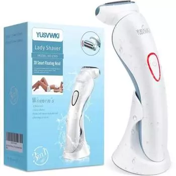 Женская электробритва для ног, бикини, подмышек, обычных волос, перезаряжаемая, женская, влажная, сухая, съемная головка, безболезненное, беспроводное использование