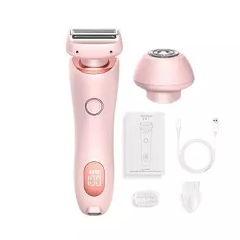 Женская электробритва со светодиодным дисплеем, USB-перезаряжаемая, водонепроницаемая, портативная, для лица, тела, зоны бикини, рук, ног, эпилятор, бритва, триммер