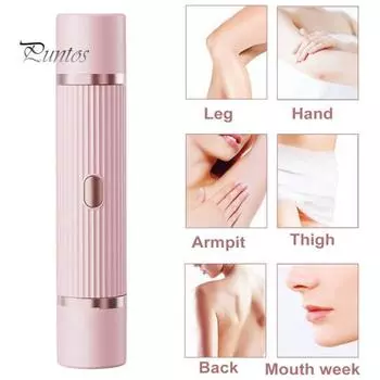 Женская электробритва USB перезаряжаемая водонепроницаемая портативная дорожная бритва для лица, тела, зоны бикини, рук, ног, эпилятор, триммер фиолетовый