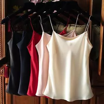 Женская атласная майка: Универсальный и сексуальный со стильным дизайном спинки Double Extra Large