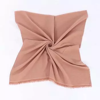 Женская бамбуковая хлопковая шаль Молочно-коричневая