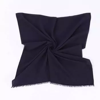 Женская бамбуковая хлопковая шаль темно-синяя