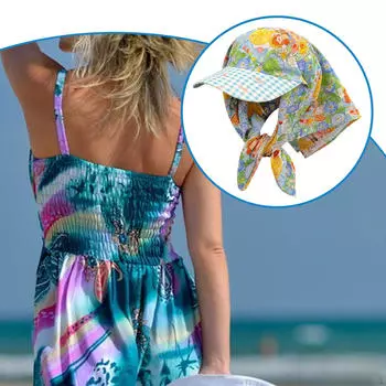 Женская бандана с козырьком для бассейна, спортивных мероприятий, отпуска, активного отдыха