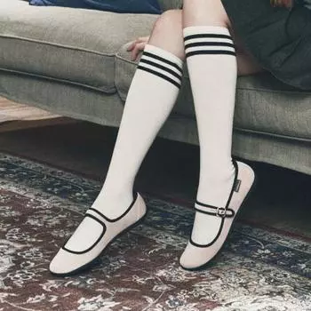 Женская бархатная обувь Мэри Джейн на плоской подошве 2 см, выполненная на заказ, Моне (CW0059PK)-Мэри Джейн 225