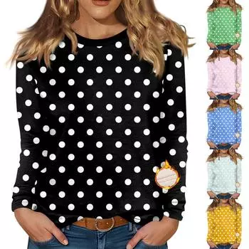 Женская бархатная рубашка с круглым вырезом и длинными рукавами, верхняя одежда L чёрный