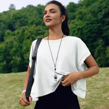 Женская беговая футболка с круглым вырезом и коротким рукавом, открытая спина, спортивный топ свободного кроя, однотонные повседневные топы для спортзала S розовый