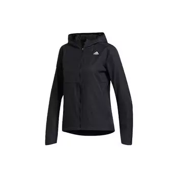 Женская беговая куртка с капюшоном Adidas Own The Run, черная FM6928 M