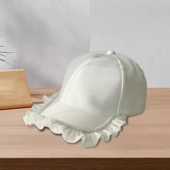 Женская бейсболка, дышащая кепка для летнего отпуска, пикника на открытом воздухе белый