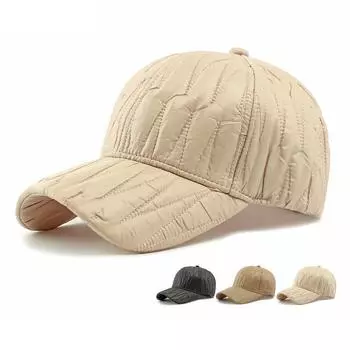 Женская бейсболка осень-зима мужская однотонная кепка с козырьком чёрный