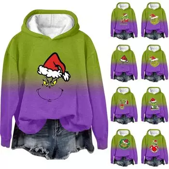 Женская бейсболка с капюшоном и рождественским принтом Greene s, осень/зима XXXL