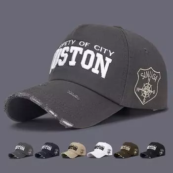 Женская бейсболка с вышивкой, мужская сезонная весна-лето, солнцезащитная шляпа, шляпа Snapback, шляпа с солнцезащитным козырьком, шляпа для рыбалки, козырек серый