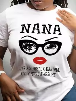 Женская белая хлопковая повседневная футболка с индивидуальным принтом, круглый вырез, короткие рукава S