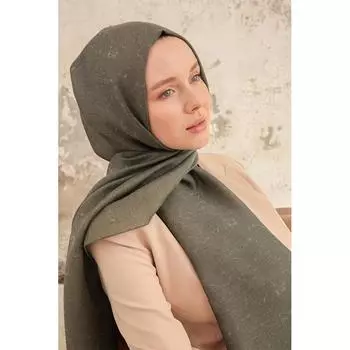 Женская блестящая шаль Lydia с принтом цвета хаки