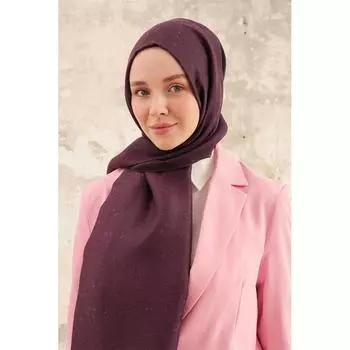 Женская блестящая шаль Lydia с принтом цвета сливы