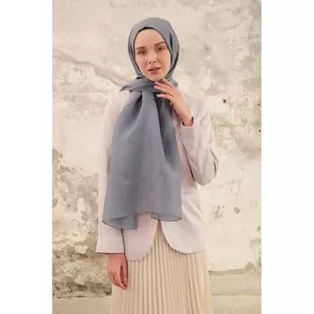 Женская блестящая шаль Lydia с принтом, синяя