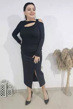 Женская блузка большого размера, вельветовая лайкра, черная блузка больших размеров