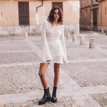 Женская блузка для пляжного отдыха с украшением на пуговицах, полая тканая рубашка, сексуальная майка, однотонное платье L чёрный