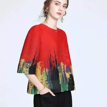 Женская блузка, повседневная блузка с цветами, осенняя новая модная блузка, маленькая рубашка, блузка с цветочным принтом, блузка снизу M чёрный