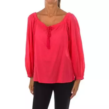 Женская блузка с длинным рукавом и круглым вырезом 5DM45Q8B7 S розовый