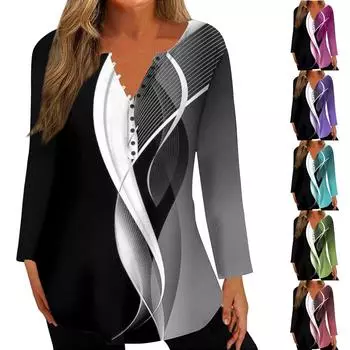 Женская блузка свободного кроя с пуговицами, однотонная футболка с длинным рукавом XXXL горячий розовый