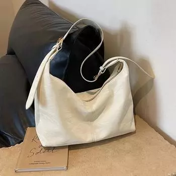 Женская большая сумка, большая вместительная летняя/летняя сумка через плечо, новинка 2024 года, универсальная сумка на плечо, модная классная дорожная сумка