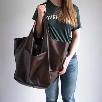 Женская большая сумка большой емкости в стиле ретро, элегантная сумка-ведро на плечо One size красный