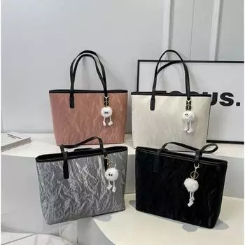 Женская большая сумка, новинка 2024 года, большая вместительная дорожная сумка для отдыха, студенческая классная сумка, весенне-летняя универсальная сумка на плечо